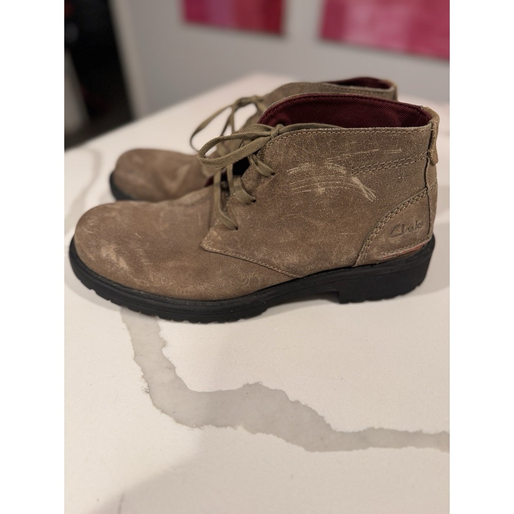 Clarks Men's Waterproof Chukka Boot Suede‎  Leather Size 10